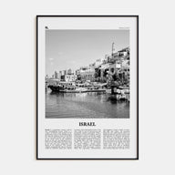 Israel Travel B&W Poster
