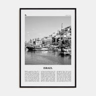 Israel Travel B&W Poster