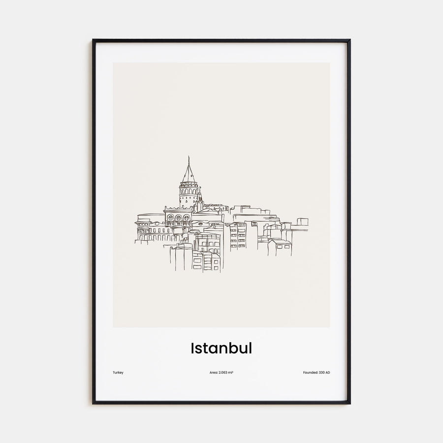 Istanbul Drawn No 1 Poster