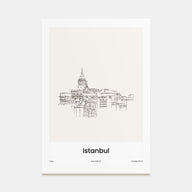 Istanbul Drawn No 1 Poster