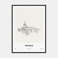 Istanbul Drawn No 1 Poster