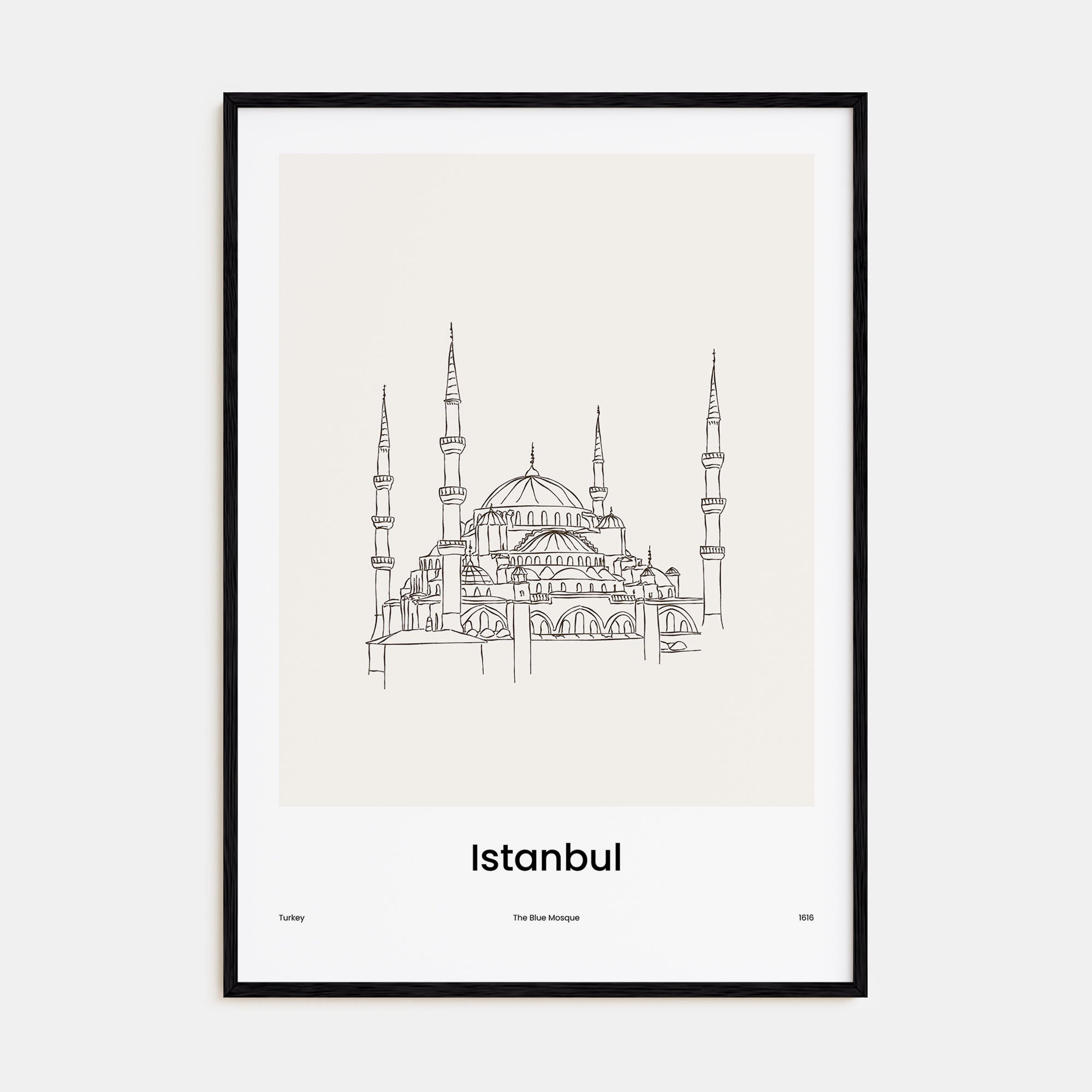 Istanbul Drawn No 2 Poster