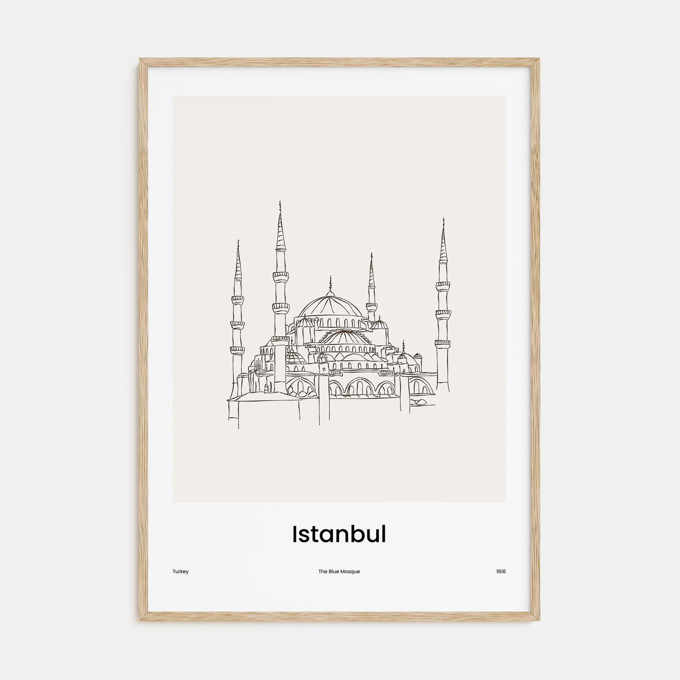 Istanbul Drawn No 2 Poster