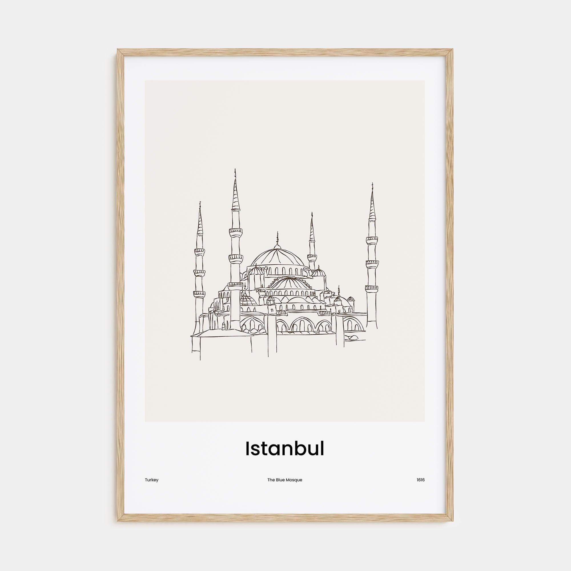 Istanbul Drawn No 2 Poster