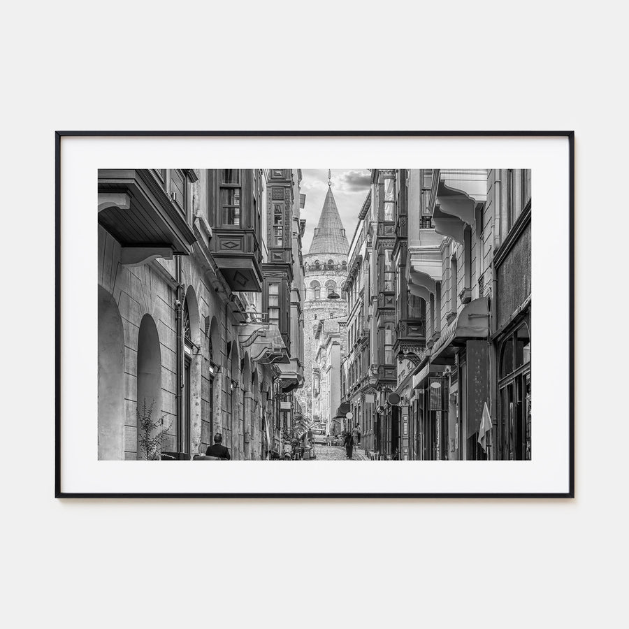 Istanbul Landscape B&W Poster