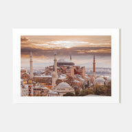 Istanbul Landscape Color Poster