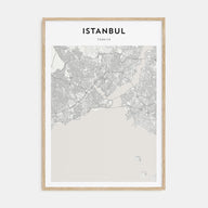 Istanbul Map Portrait Poster