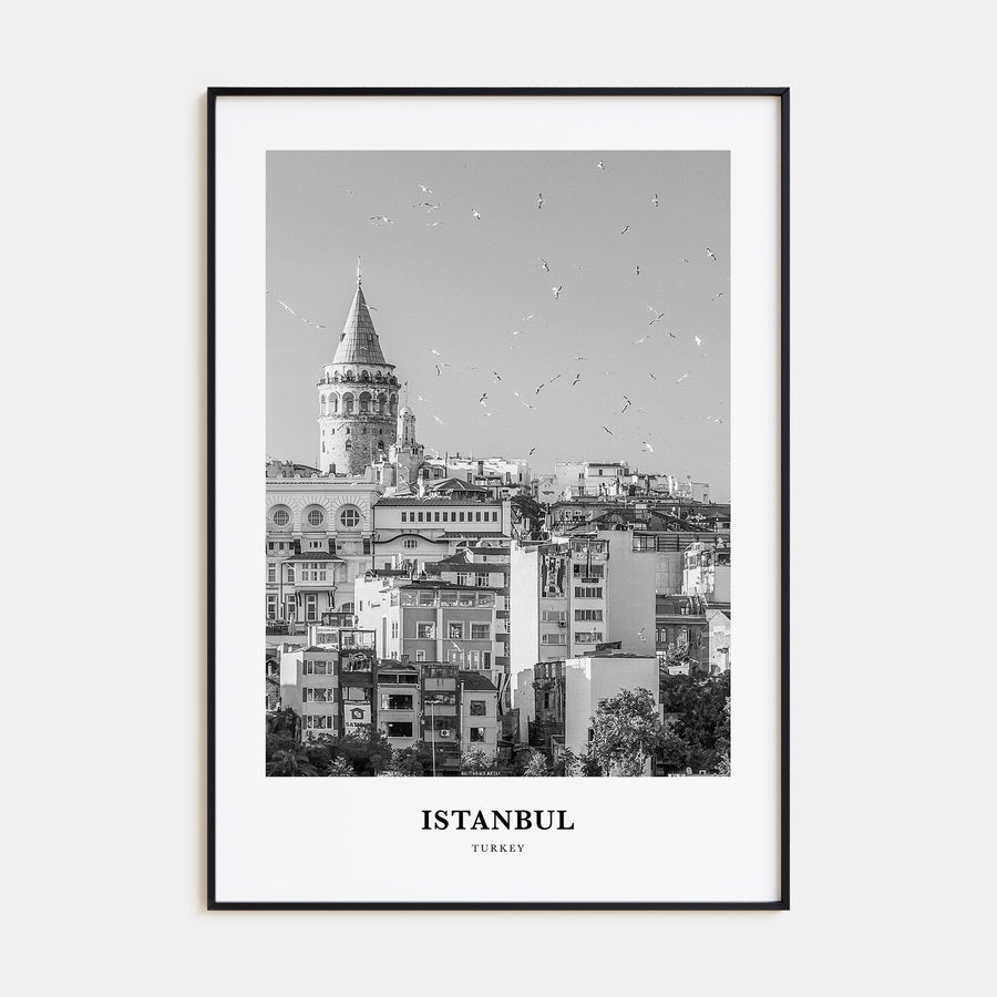 Istanbul Portrait B&W No 1 Poster