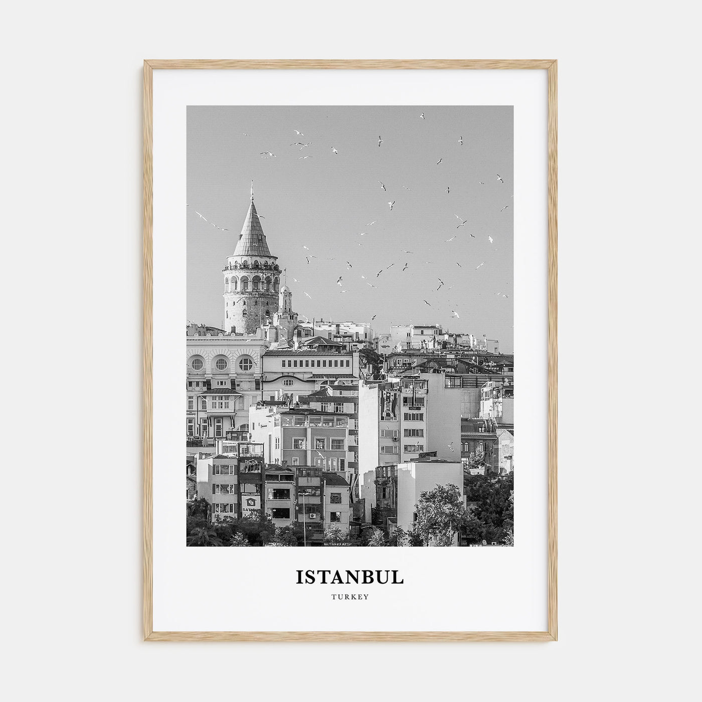 Istanbul Portrait B&W No 1 Poster