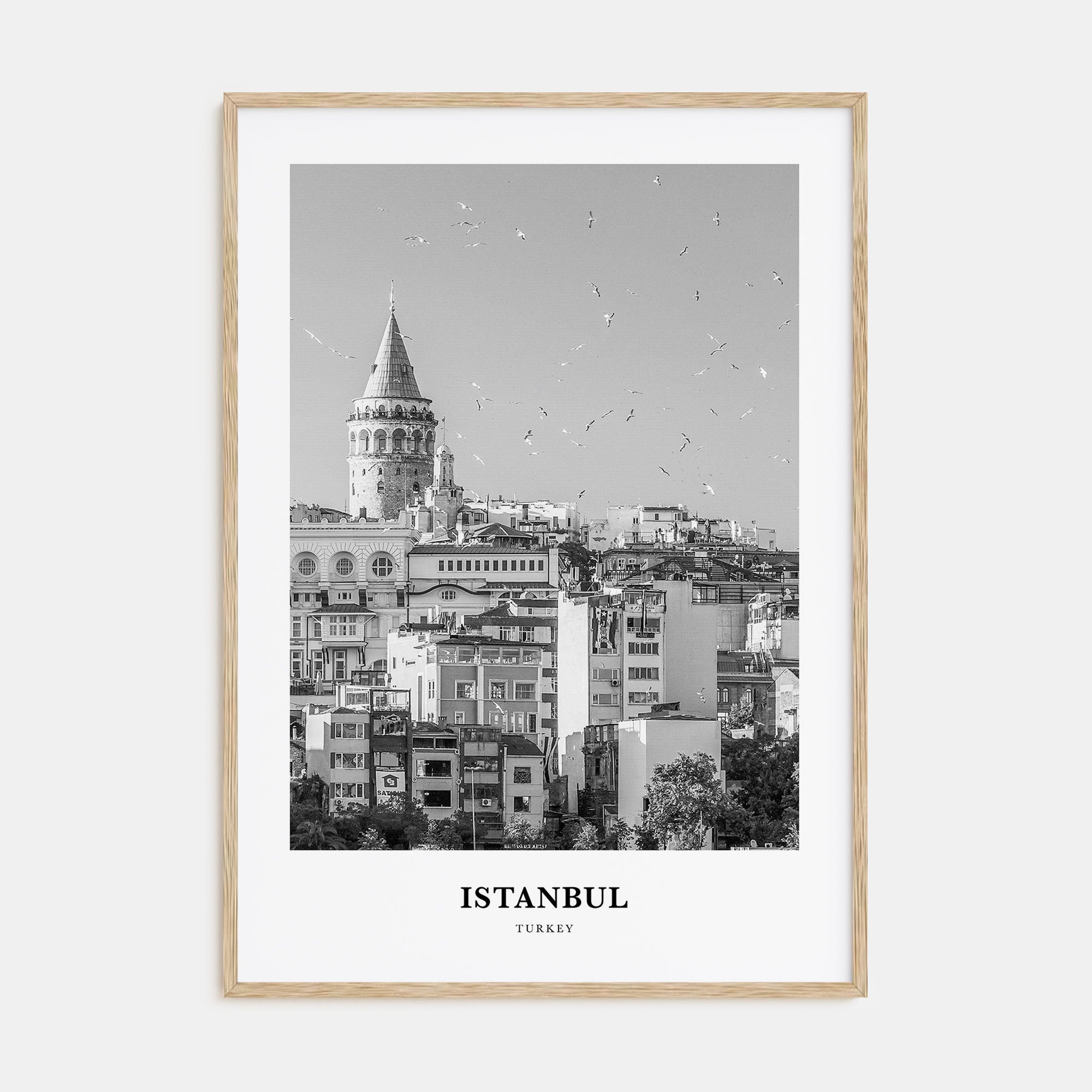 Istanbul Portrait B&W No 1 Poster