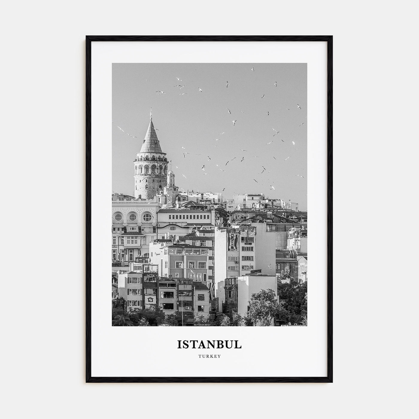 Istanbul Portrait B&W No 1 Poster