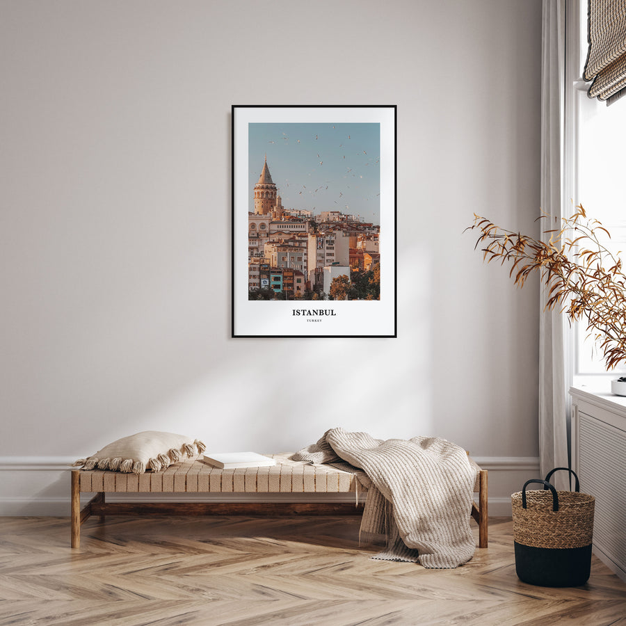 Istanbul Portrait Color Poster