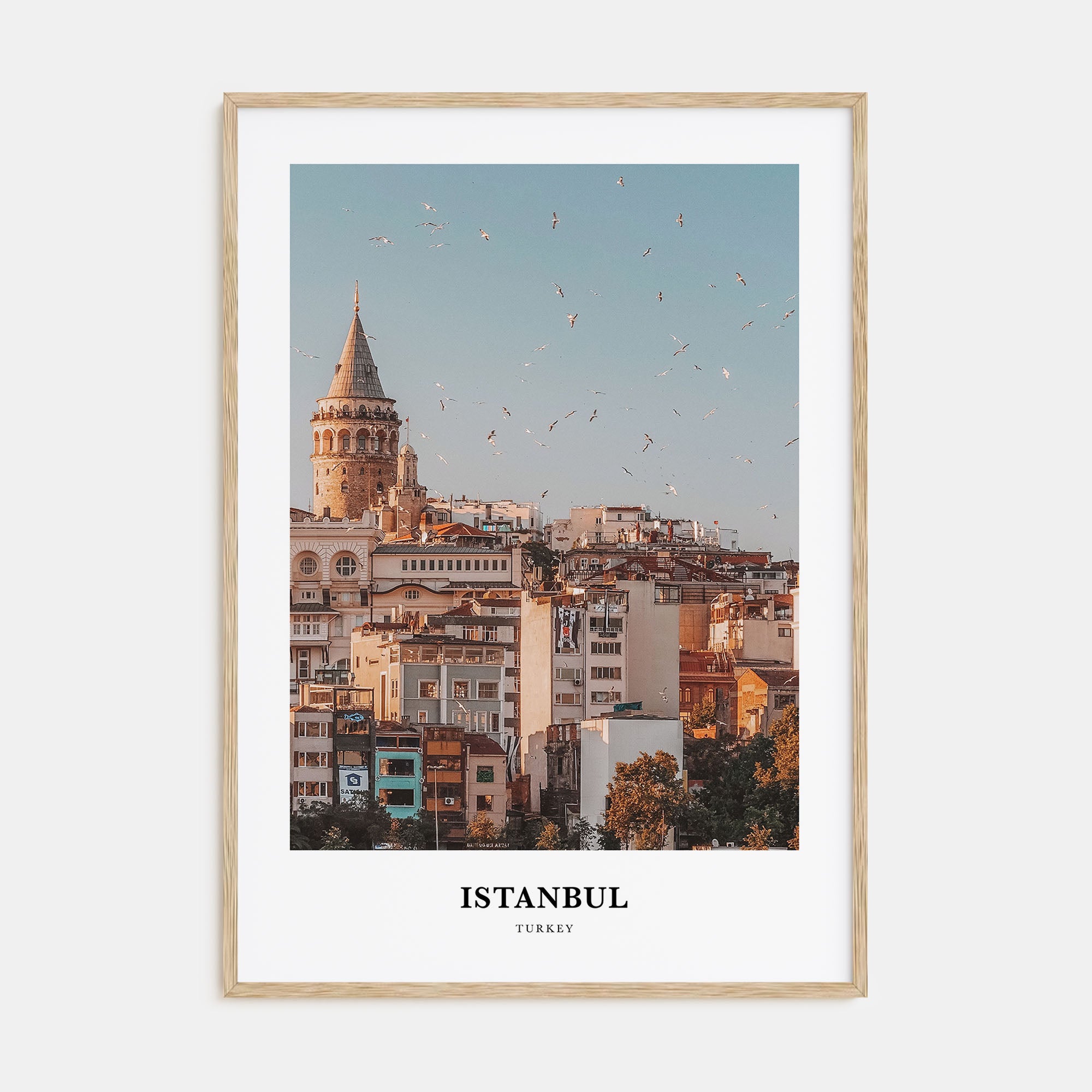 Istanbul Portrait Color Poster