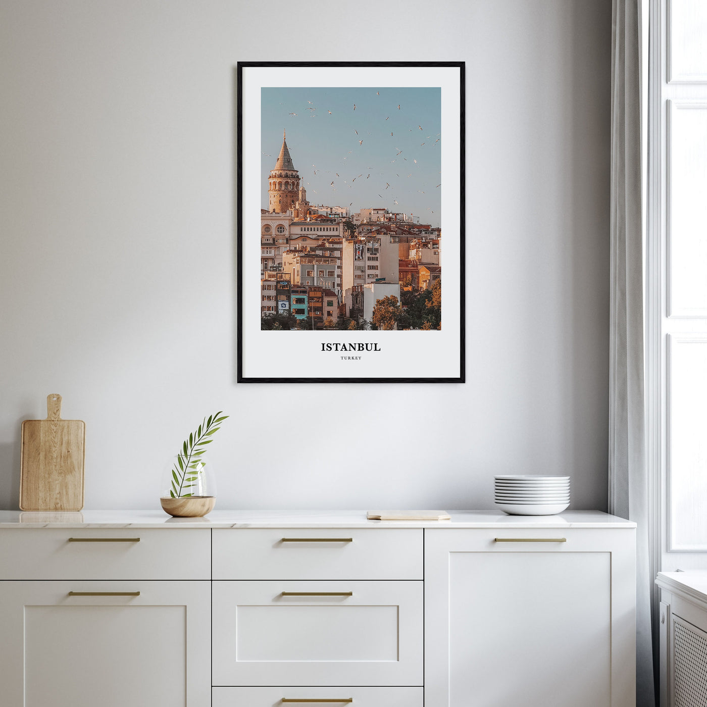 Istanbul Portrait Color Poster