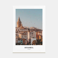Istanbul Portrait Color Poster