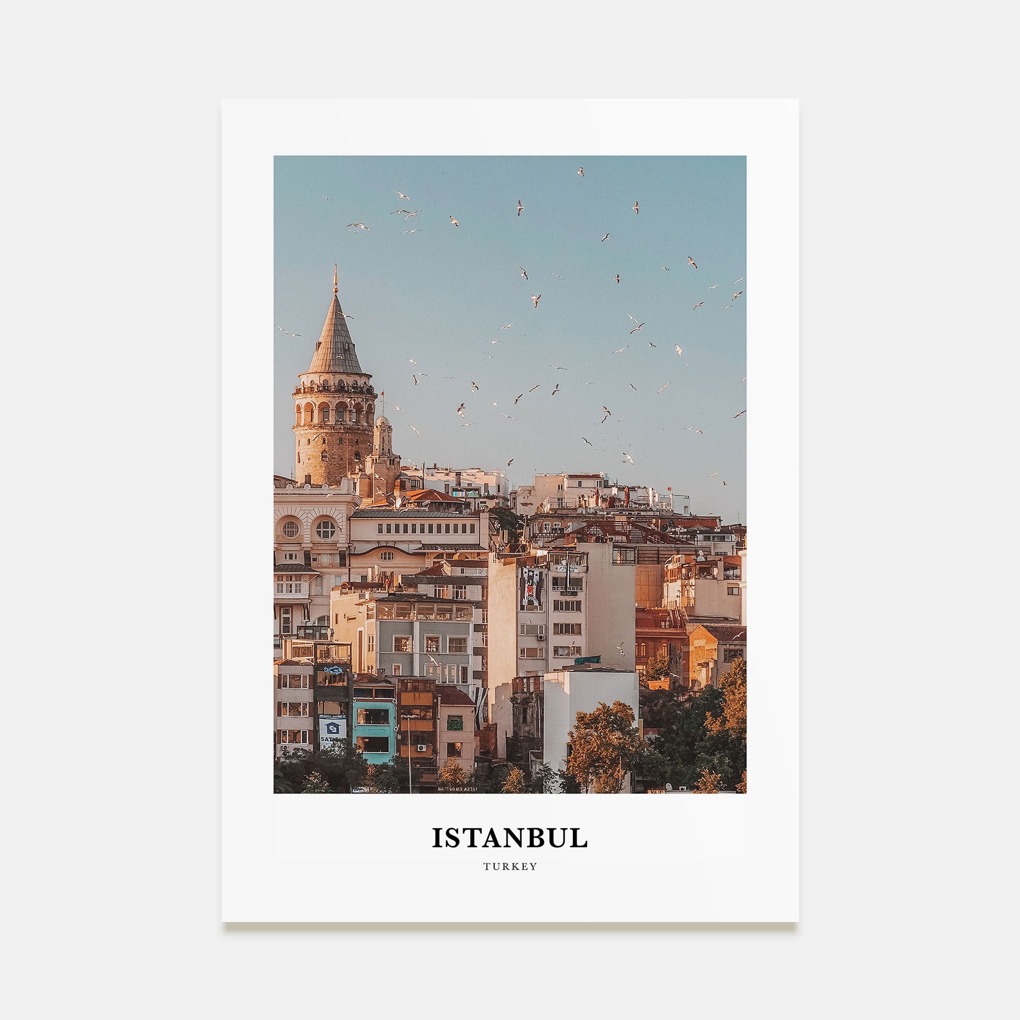 Istanbul Portrait Color Poster