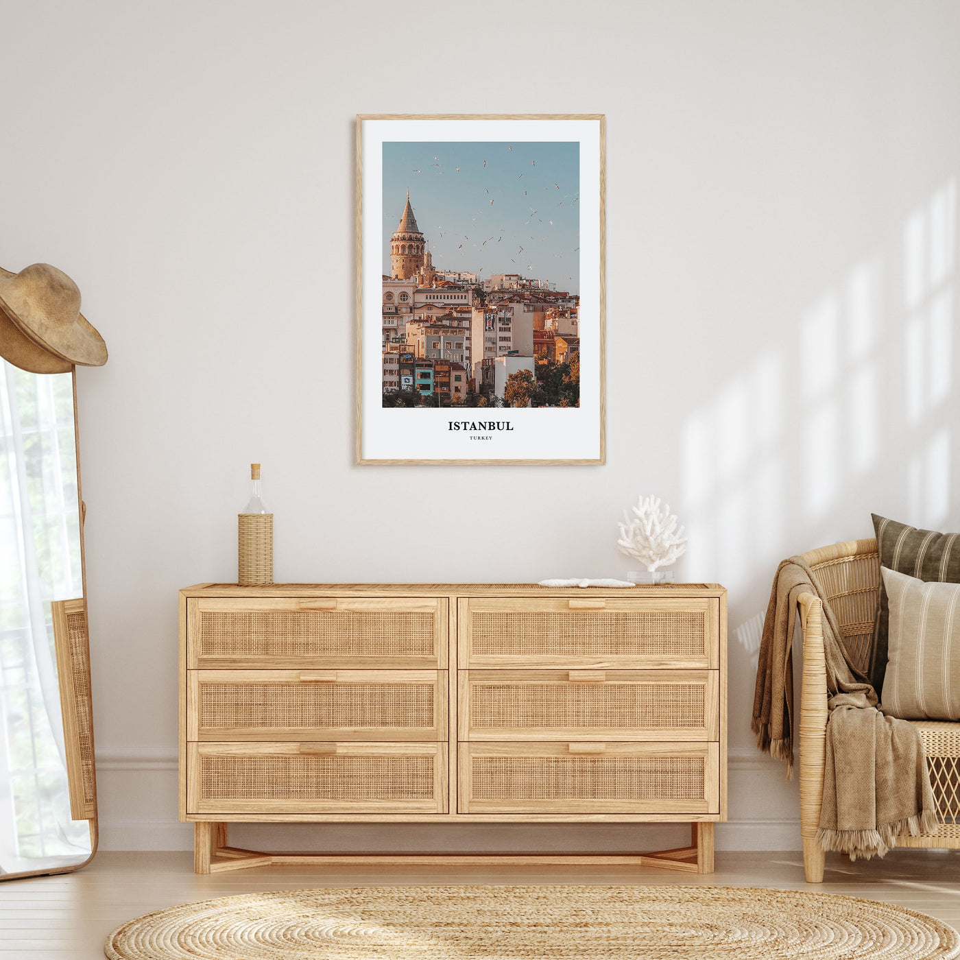 Istanbul Portrait Color Poster