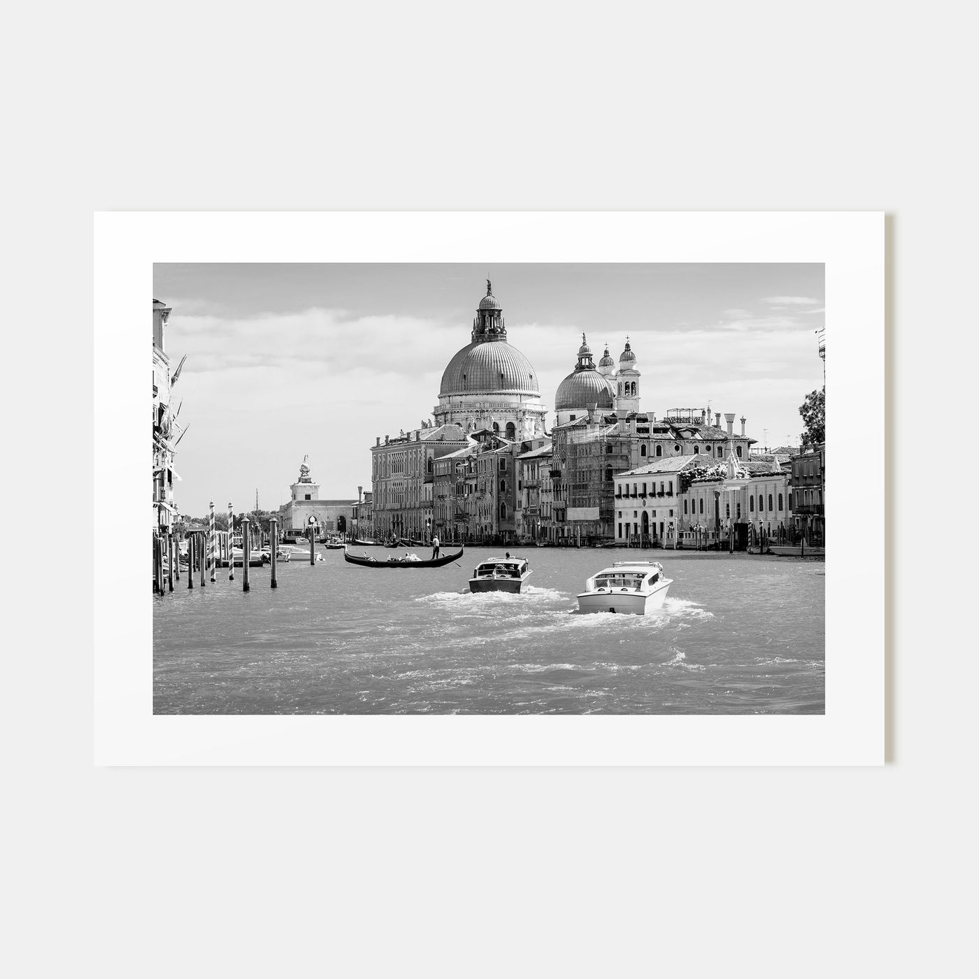 Italy Landscape B&W Poster
