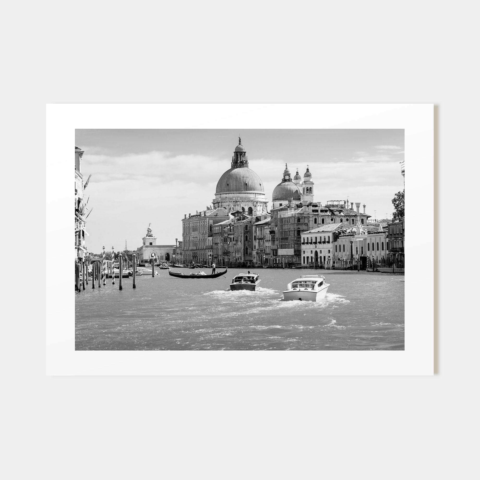 Italy Landscape B&W Poster