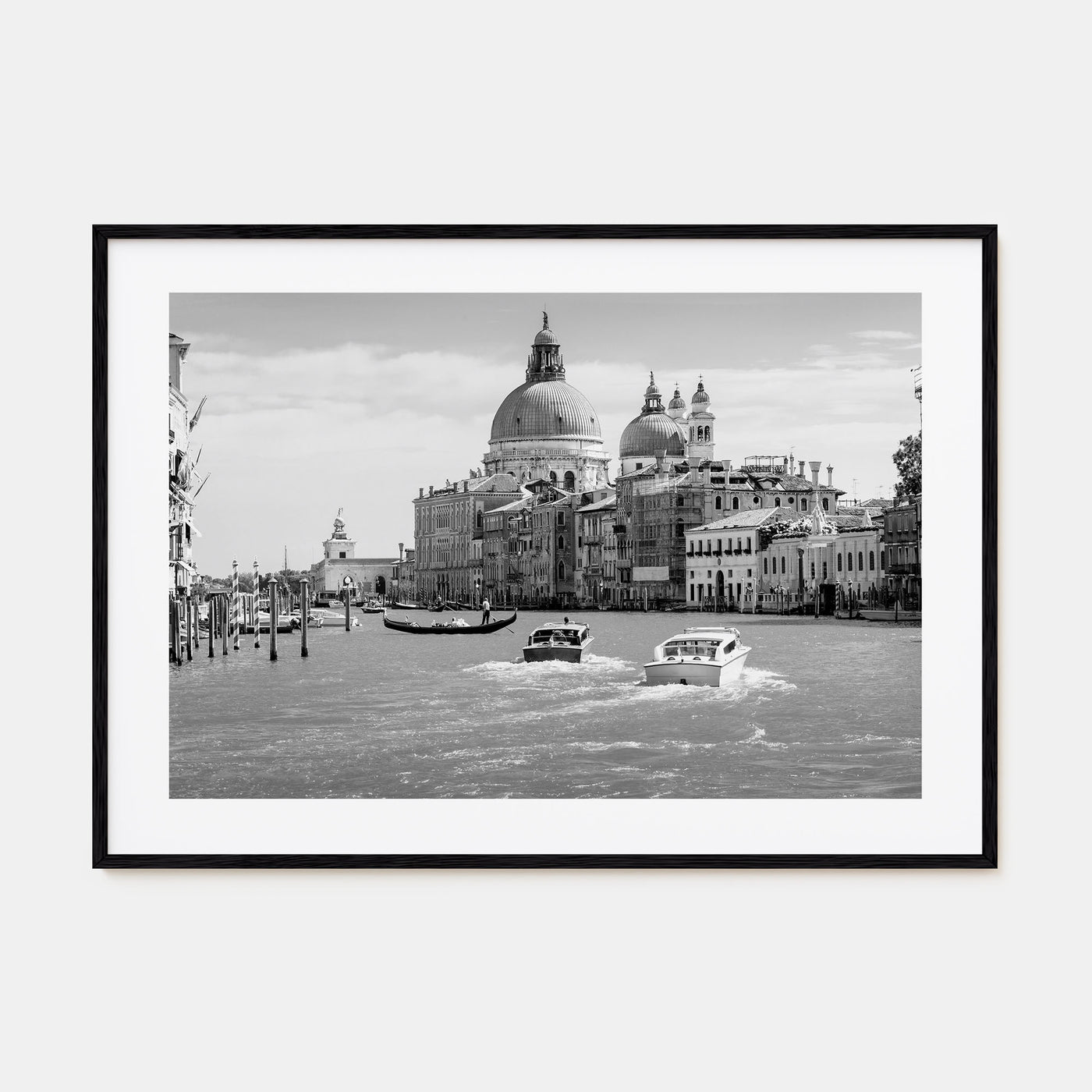 Italy Landscape B&W Poster