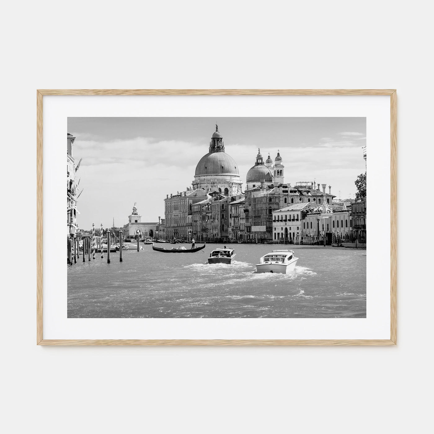 Italy Landscape B&W Poster