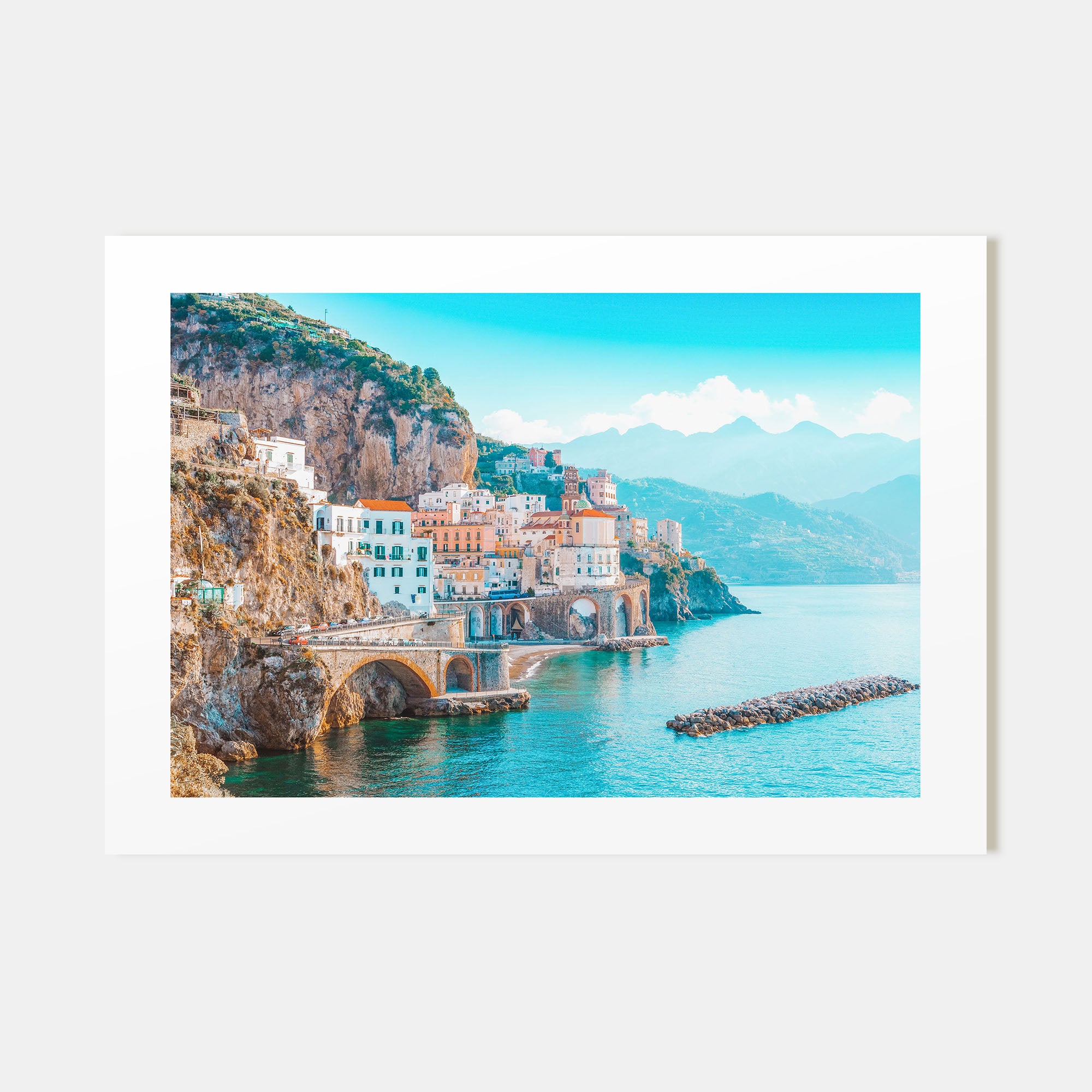 Italy Landscape Color Poster