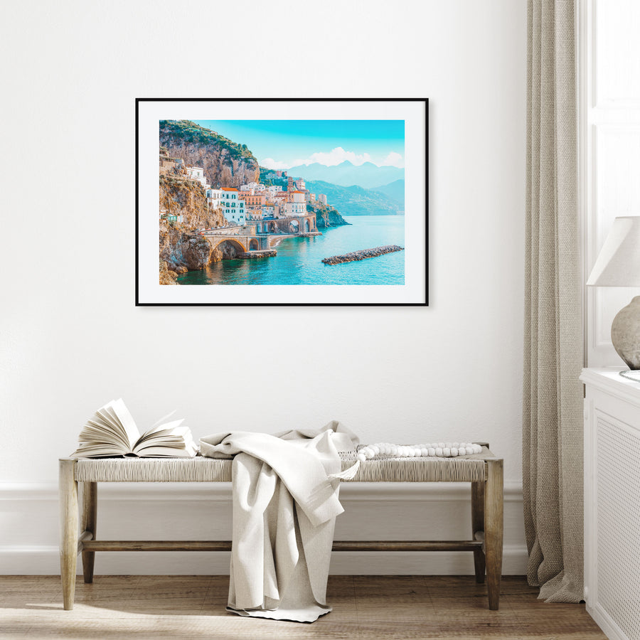 Italy Landscape Color Poster