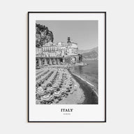 Italy Portrait B&W No 1 Poster