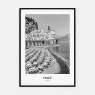 Italy Portrait B&W No 1 Poster