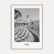 Italy Portrait B&W No 1 Poster