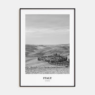 Italy Portrait B&W No 3 Poster