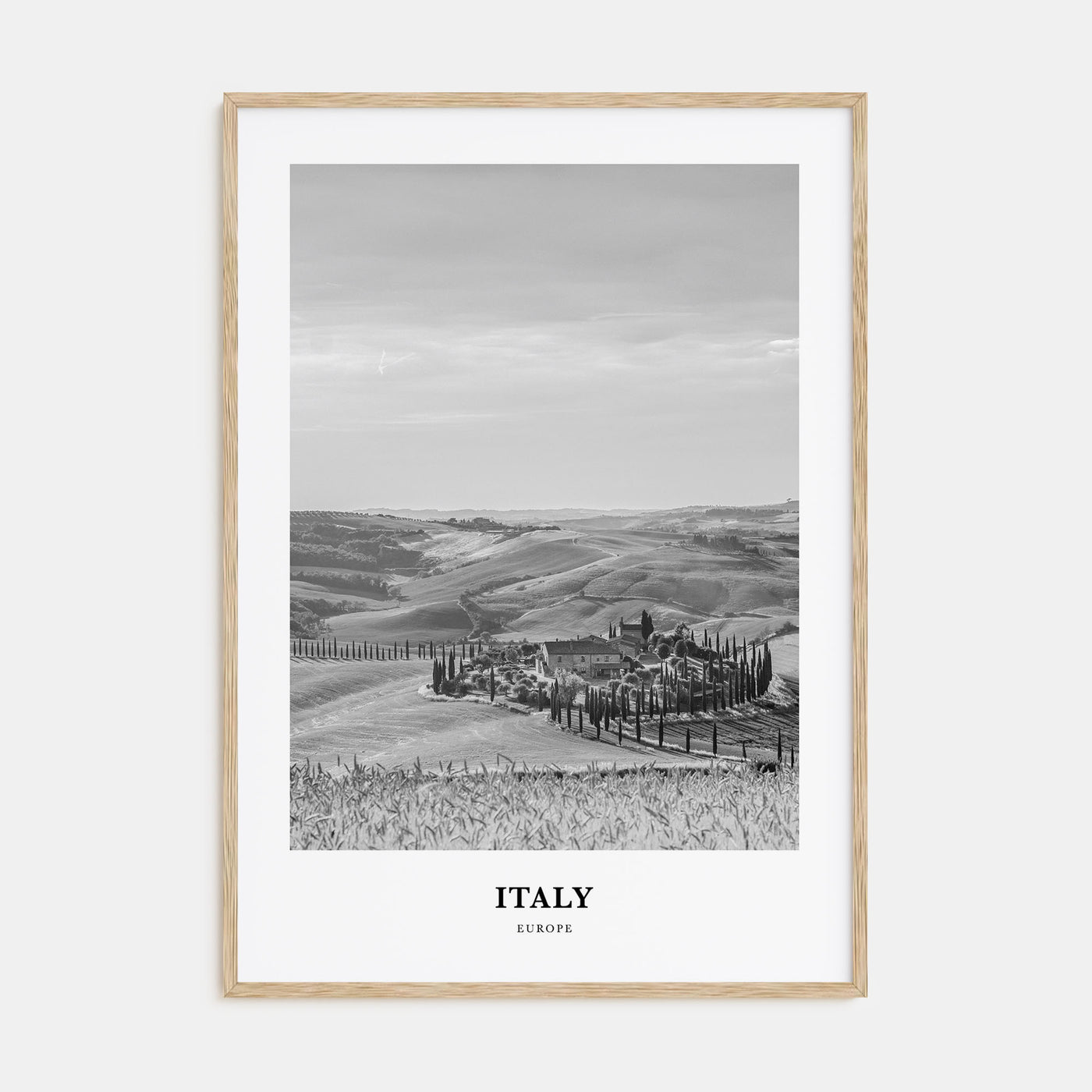 Italy Portrait B&W No 3 Poster