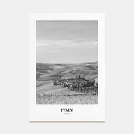 Italy Portrait B&W No 3 Poster