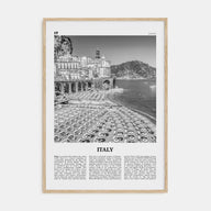 Italy Travel B&W No 2 Poster