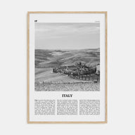 Italy Travel B&W No 3 Poster