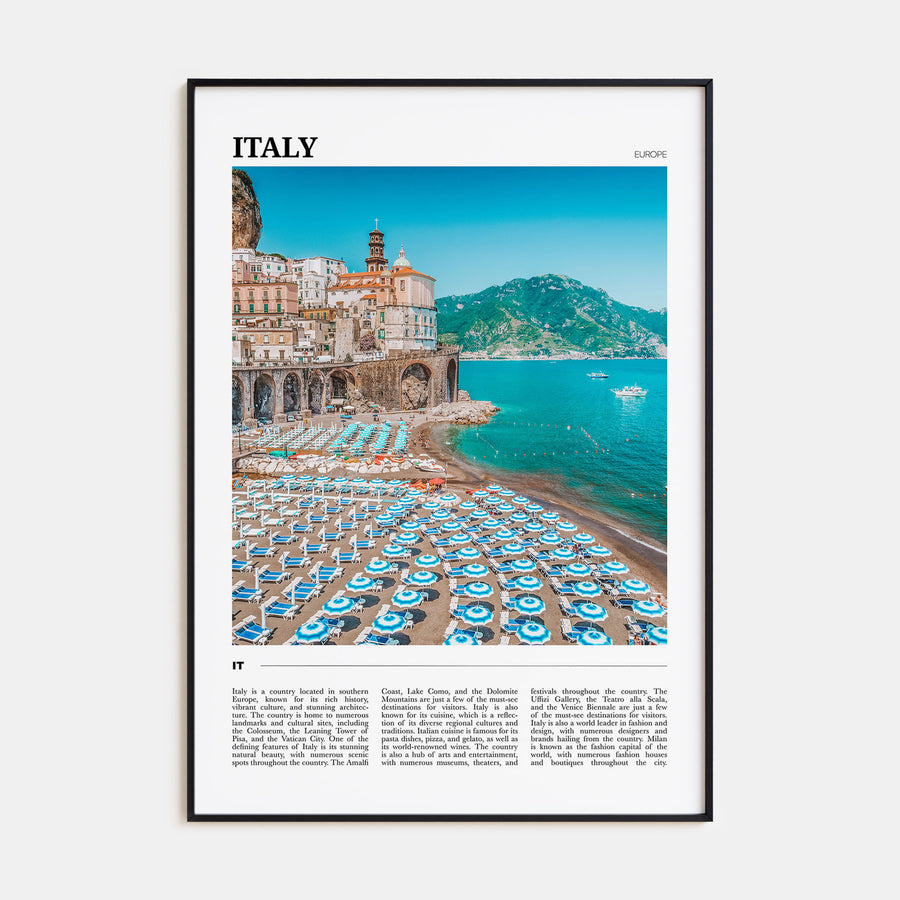 Italy Travel Color Poster