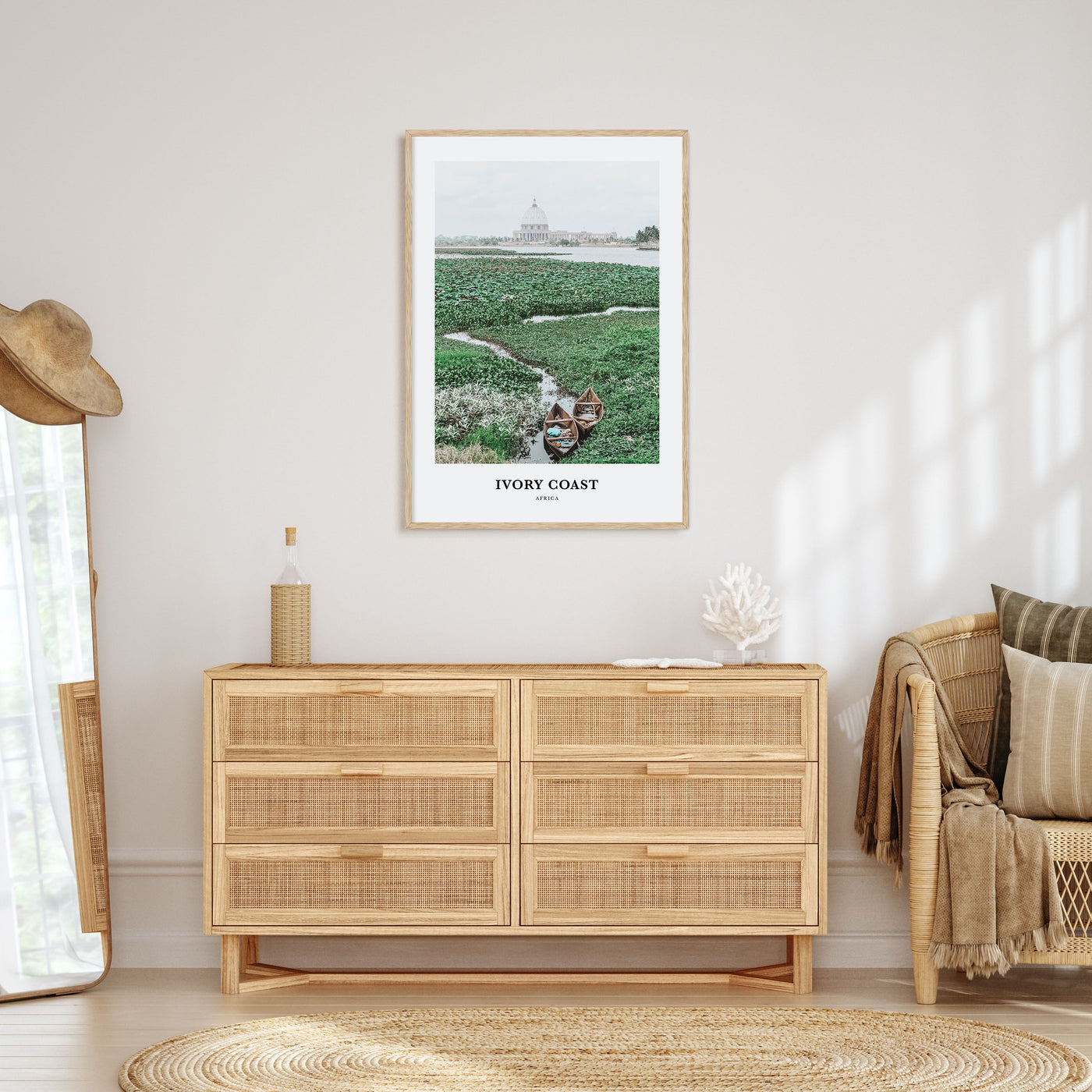 Ivory Coast Portrait Color Poster