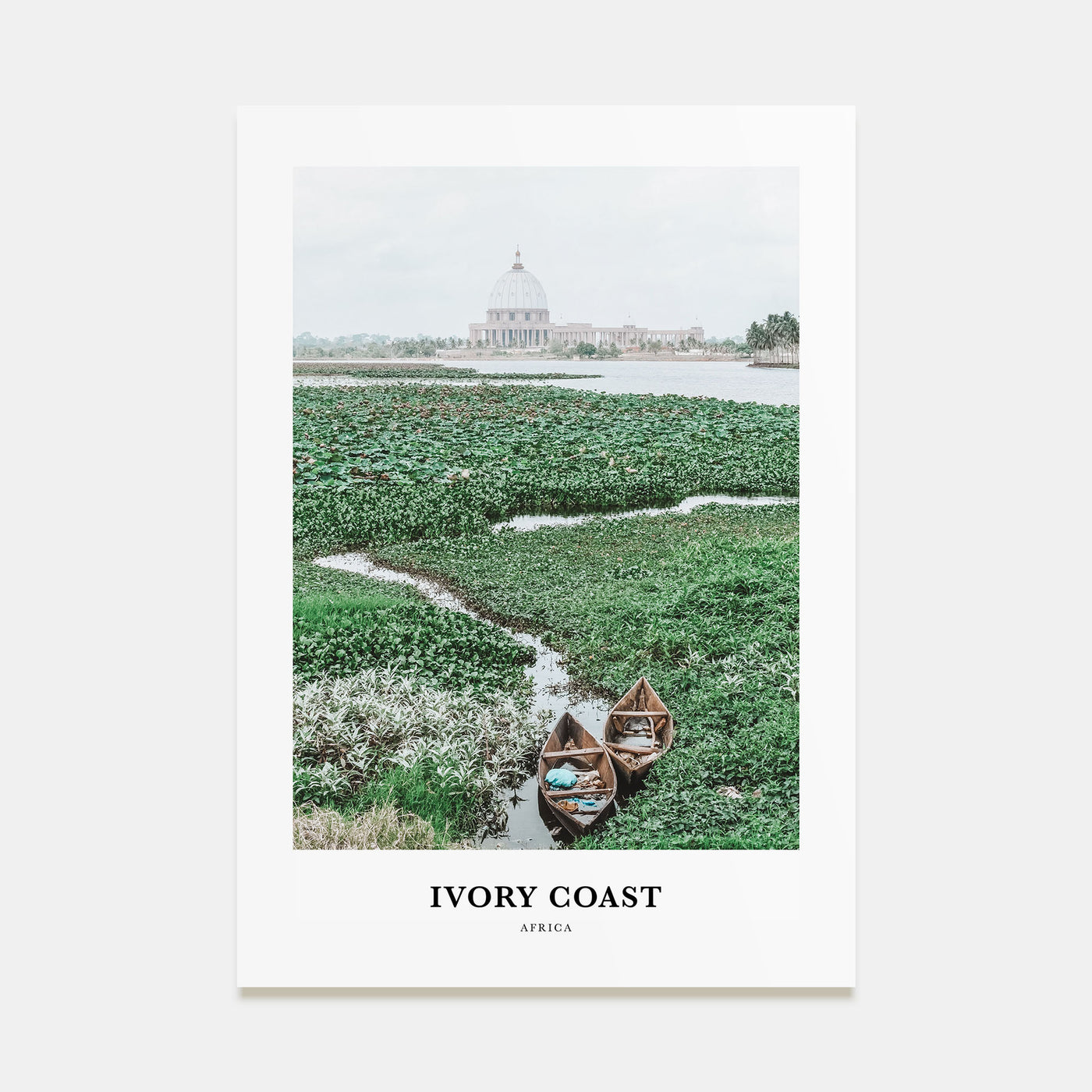 Ivory Coast Portrait Color Poster