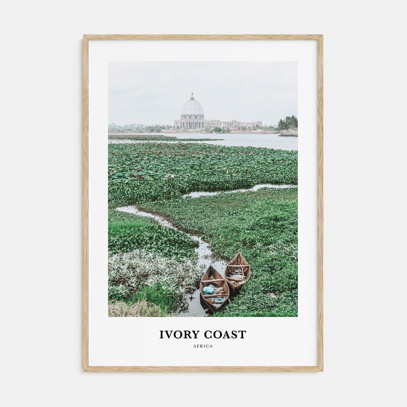 Ivory Coast Portrait Color Poster