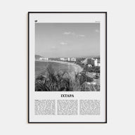 Ixtapa Travel B&W Poster