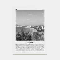 Ixtapa Travel B&W Poster