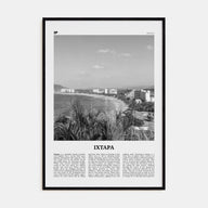 Ixtapa Travel B&W Poster