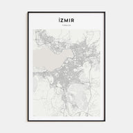 Izmir Map Portrait Poster
