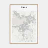Izmir Map Portrait Poster