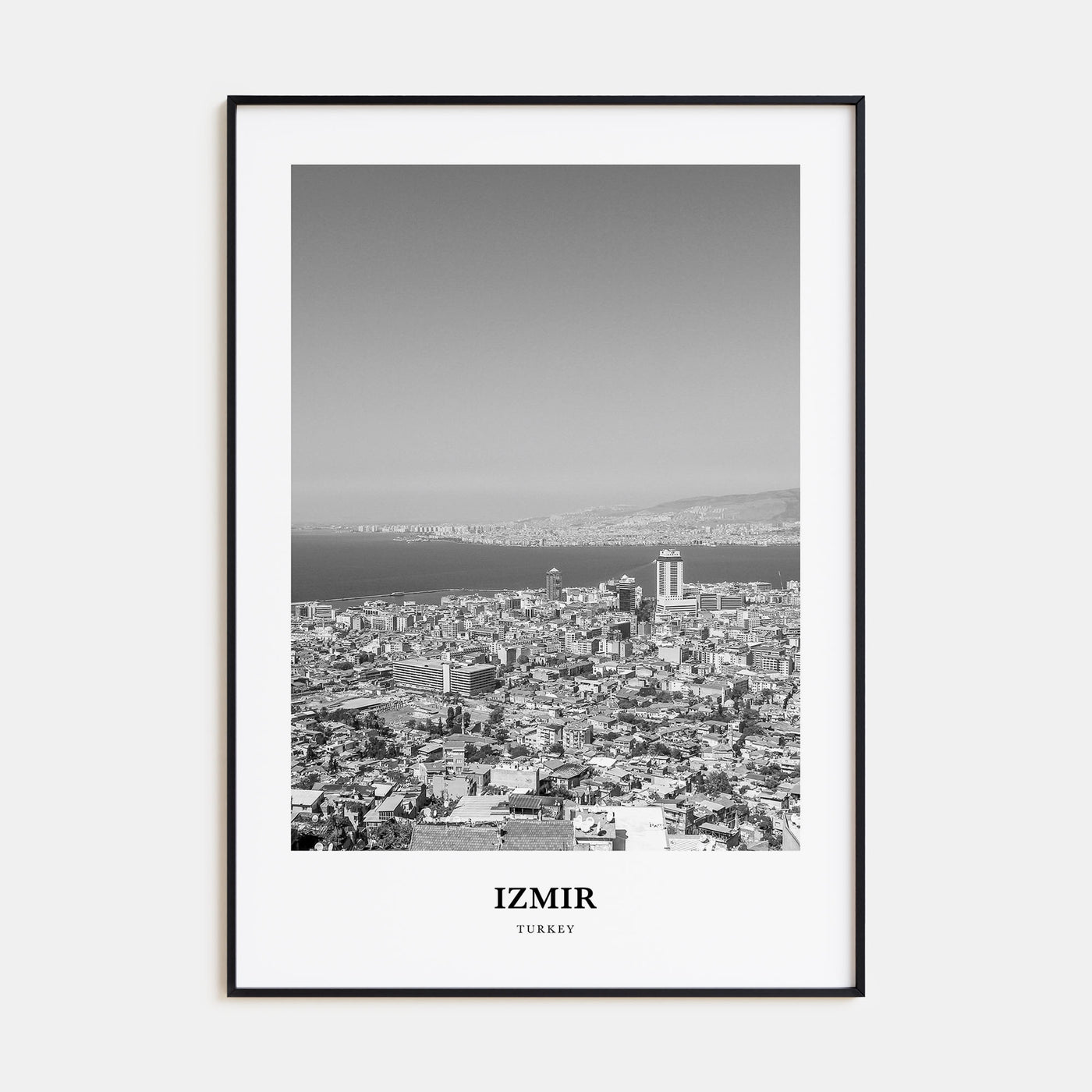 Izmir Portrait B&W Poster