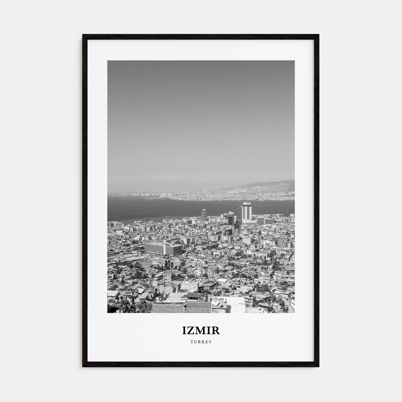 Izmir Portrait B&W Poster
