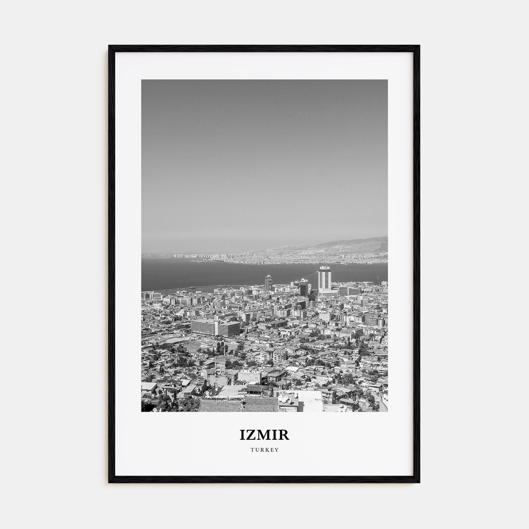 Izmir Portrait B&W Poster