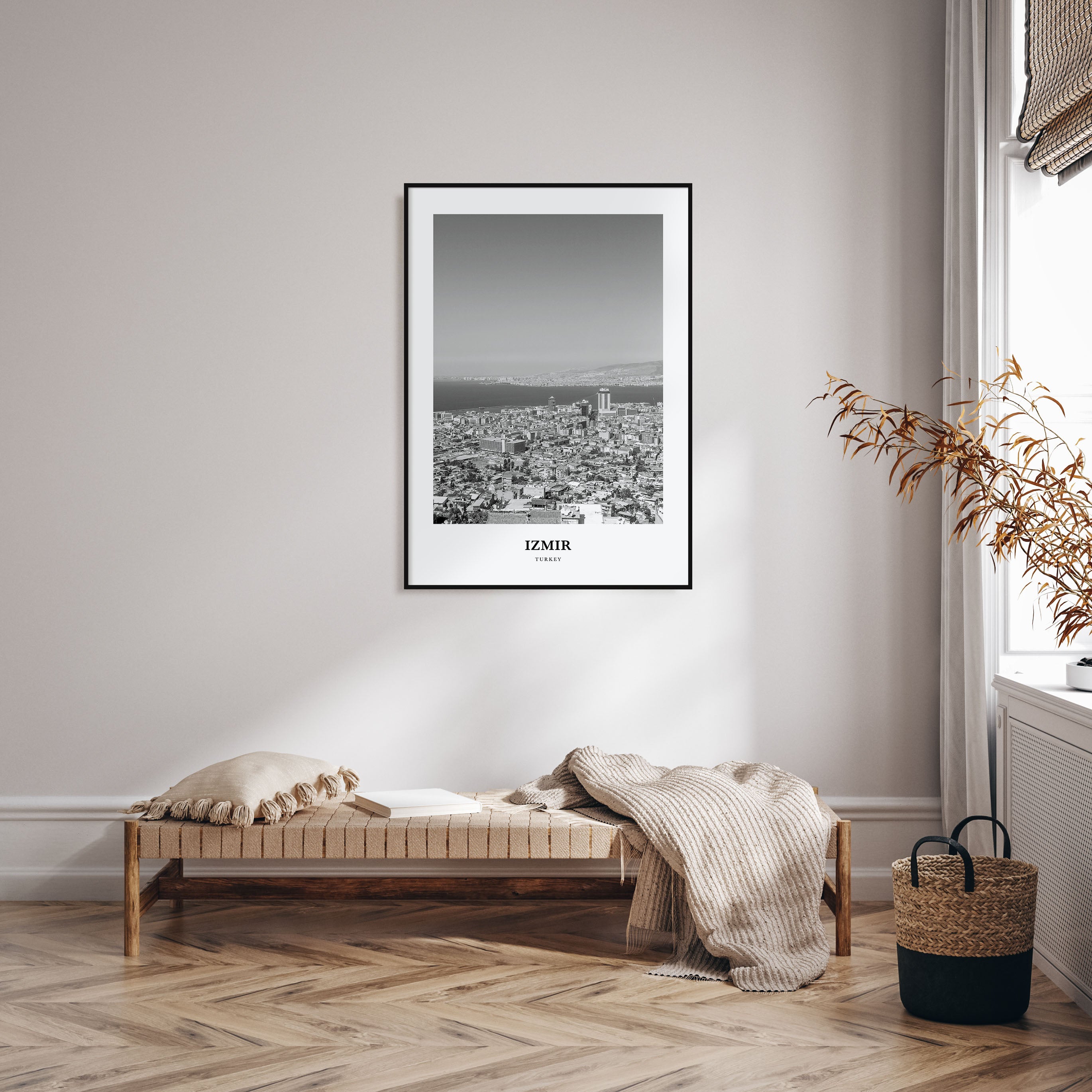 Izmir Portrait B&W Poster