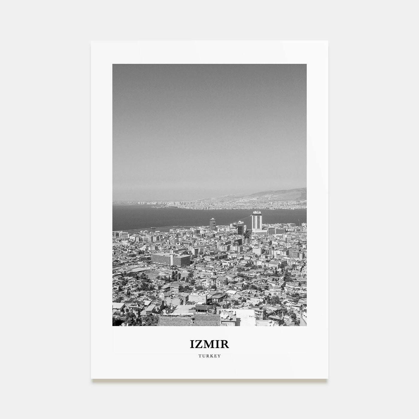Izmir Portrait B&W Poster