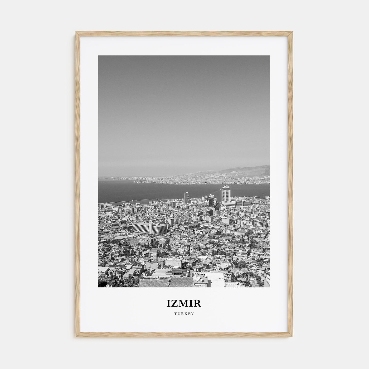 Izmir Portrait B&W Poster